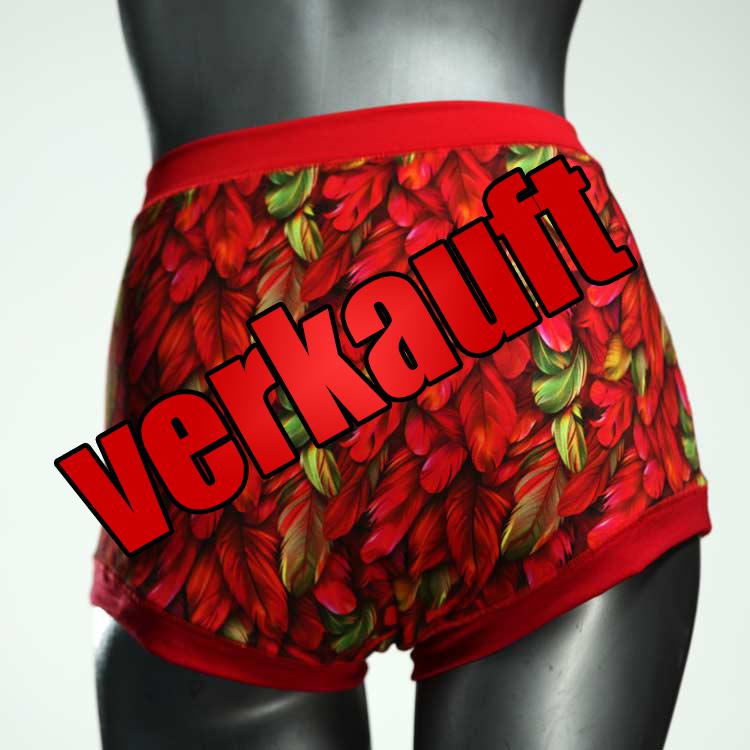 bequeme attraktive farbige gemusterte High waist Hotpant aus Baumwolle, Unterwäsche für Damen