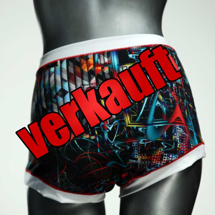 farbige attraktive handgemachte preiswerte High waist Hotpant aus Baumwolle, Unterwäsche für Damen