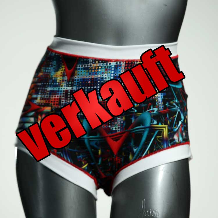 farbige attraktive handgemachte preiswerte High waist Hotpant aus Baumwolle, Unterwäsche für Damen