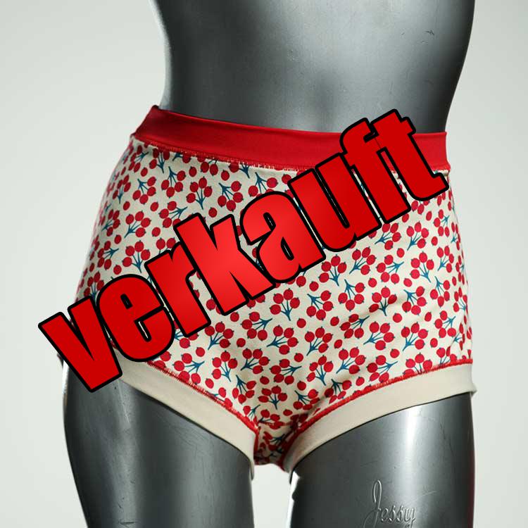 schöne gemusterte farbige günstige Highwaist aus Biobaumwolle, Unterwäsche für Damen