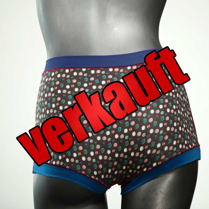 farbige nachhaltige attraktive gemusterte High waist Hotpant aus Baumwolle, Unterwäsche für Damen