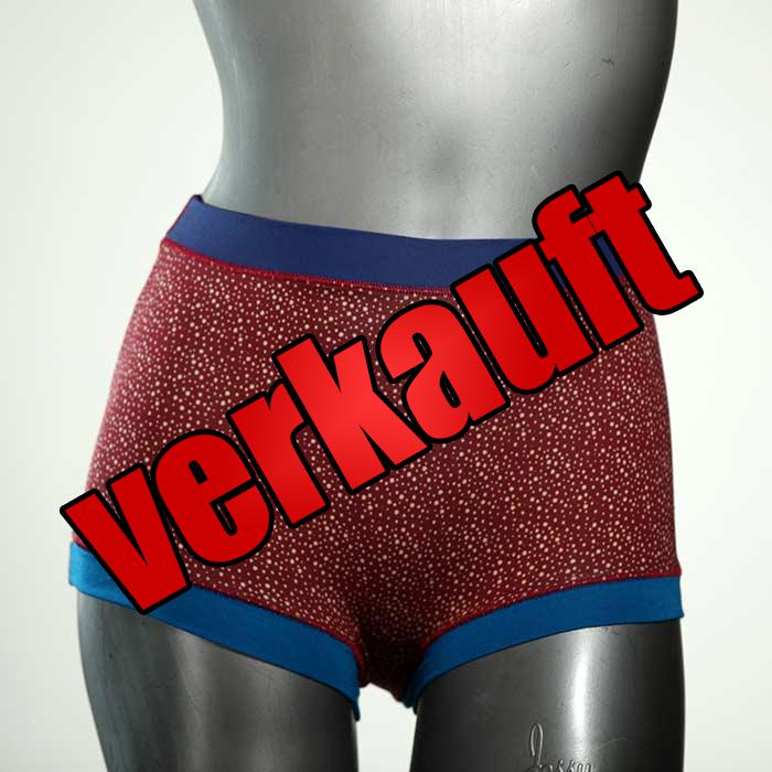 farbige nachhaltige attraktive gemusterte High waist Hotpant aus Baumwolle, Unterwäsche für Damen