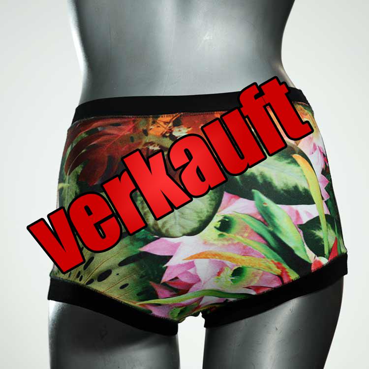 attraktive handgemachte gemusterte nachhaltige High waist Hotpant aus Baumwolle, Unterwäsche für Damen