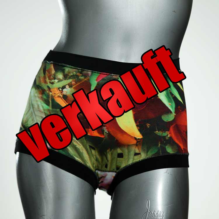 attraktive handgemachte gemusterte nachhaltige High waist Hotpant aus Baumwolle, Unterwäsche für Damen