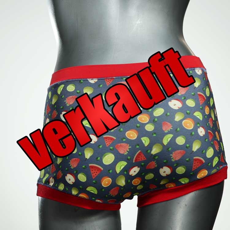 farbige nachhaltige ökologische handgemachte High waist Hotpant aus Baumwolle, Unterwäsche für Damen