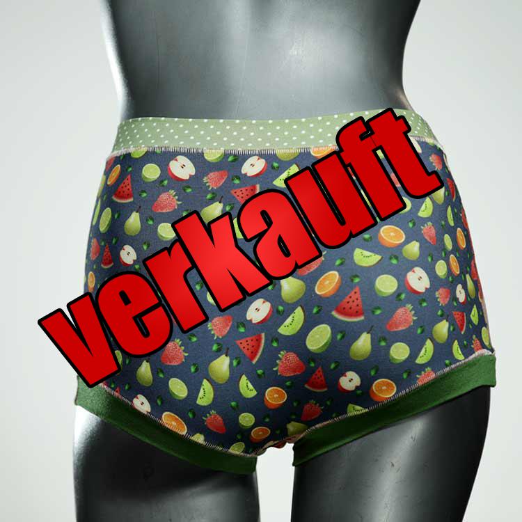 ökologische handgemachte attraktive bequeme High waist Hotpant aus Baumwolle, Unterwäsche für Damen