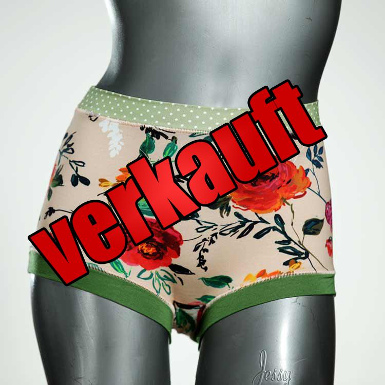 ökologische handgemachte attraktive bequeme High waist Hotpant aus Baumwolle, Unterwäsche für Damen