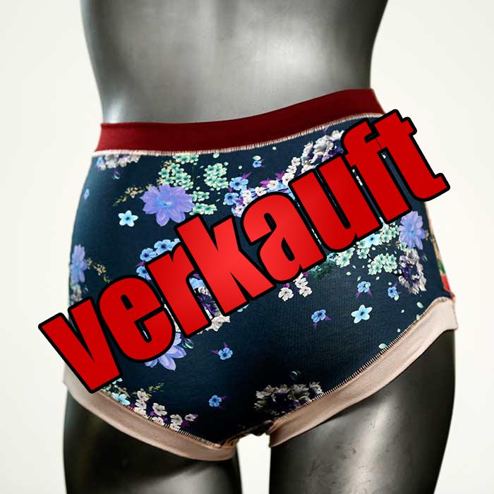 preiswerte gemusterte farbige ökologische High waist Hotpant aus Baumwolle, Unterwäsche für Damen