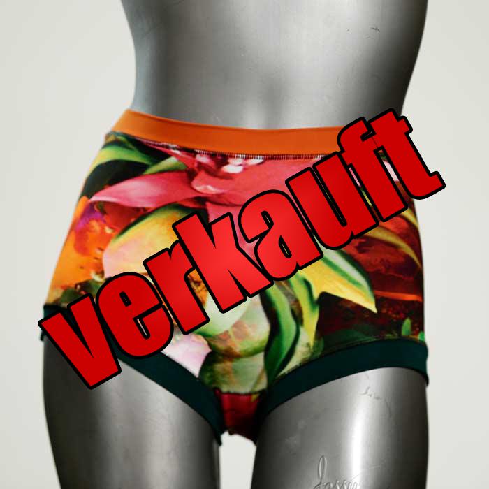 preiswerte gemusterte attraktive nachhaltige High waist Hotpant aus Baumwolle, Unterwäsche für Damen