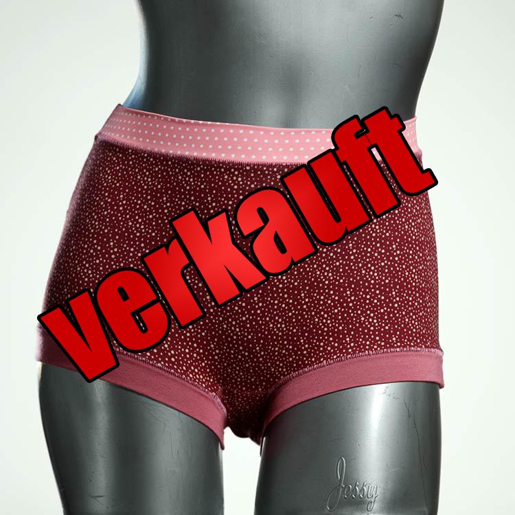 nachhaltige gemusterte preiswerte günstige High waist Hotpant aus Baumwolle, Unterwäsche für Damen