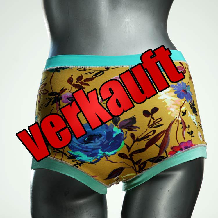 bunte ökologische nachhaltige farbige High waist Hotpant aus Baumwolle, Unterwäsche für Damen