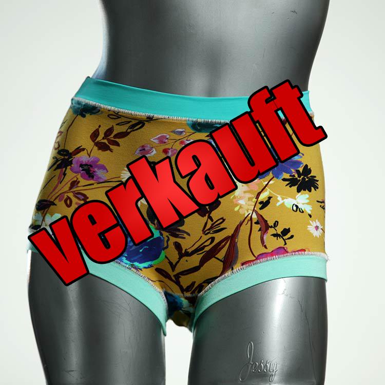 bunte ökologische nachhaltige farbige High waist Hotpant aus Baumwolle, Unterwäsche für Damen