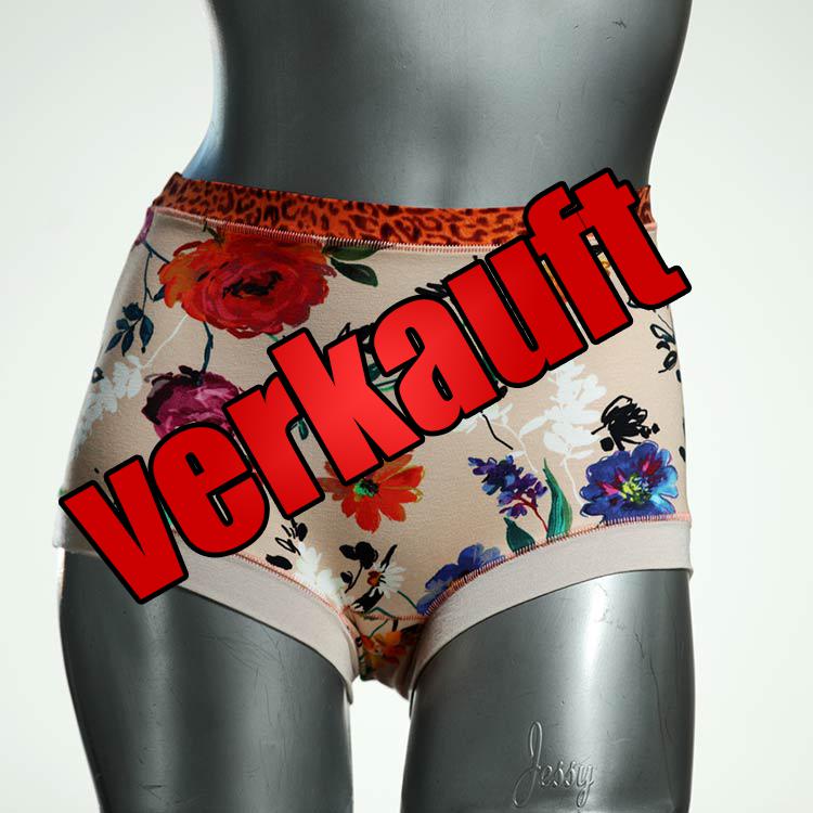 bequeme ökologische sexy gemusterte High waist Hotpant aus Baumwolle, Unterwäsche für Damen