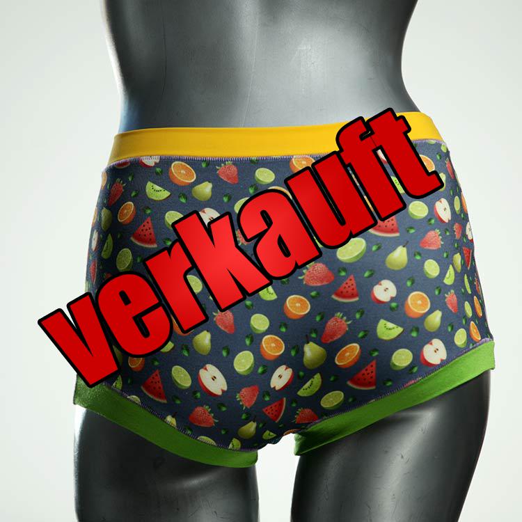 farbige bequeme günstige handgemachte High waist Hotpant aus Baumwolle, Unterwäsche für Damen