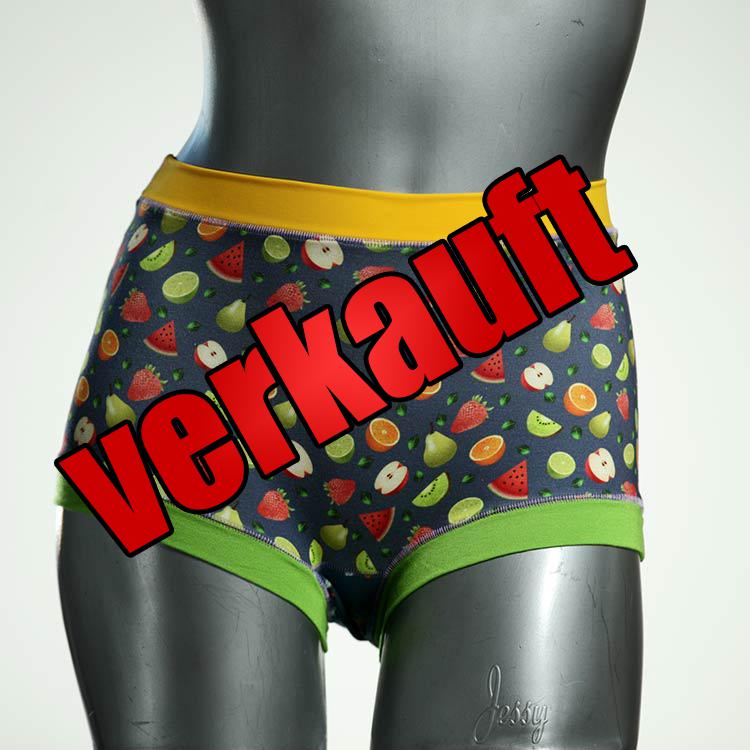 farbige bequeme günstige handgemachte High waist Hotpant aus Baumwolle, Unterwäsche für Damen