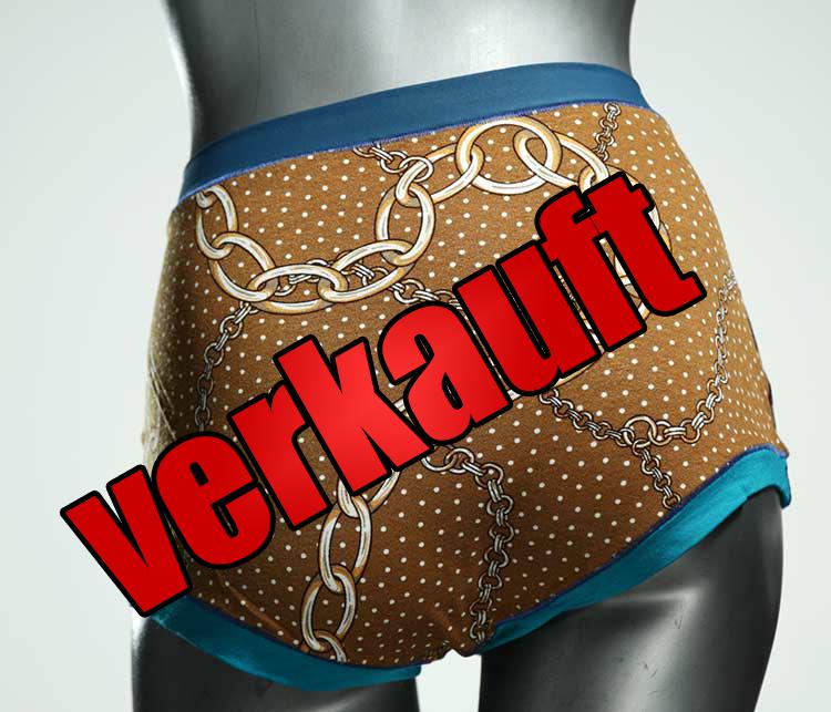 gemusterte nachhaltige attraktive preiswerte High waist Hotpant aus Baumwolle, Unterwäsche für Damen