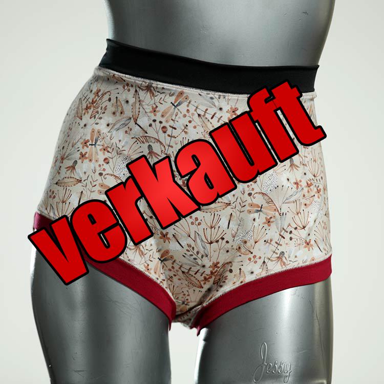 ökologische gemusterte günstige attraktive High waist Hotpant aus Baumwolle, Unterwäsche für Damen