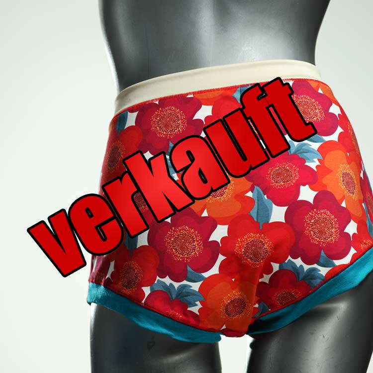 handgemachte bequeme günstige bunte High waist Hotpant aus Baumwolle, Unterwäsche für Damen
