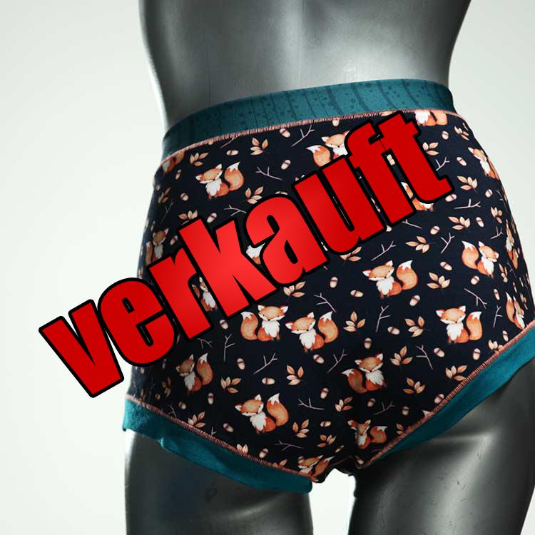 farbige gemusterte nachhaltige attraktive High waist Hotpant aus Baumwolle, Unterwäsche für Damen