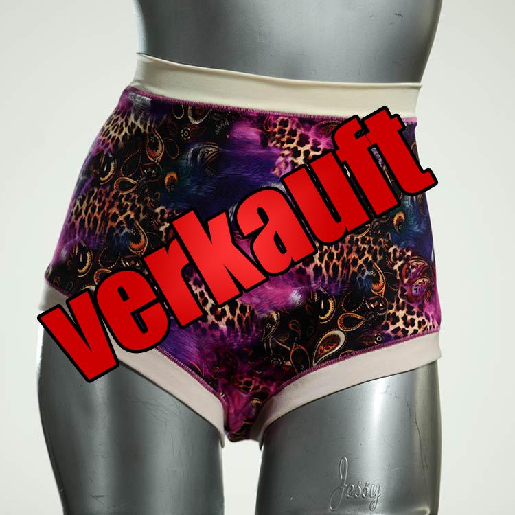gemusterte farbige nachhaltige günstige Highwaist aus Biobaumwolle, Unterwäsche für Damen