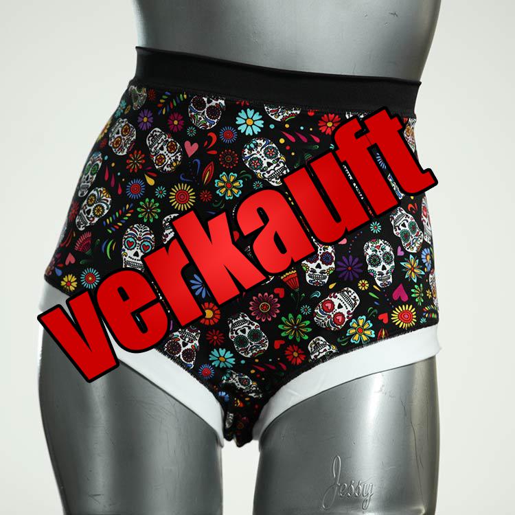 attraktive farbige preiswerte gemusterte Highwaist aus Biobaumwolle, Unterwäsche für Damen