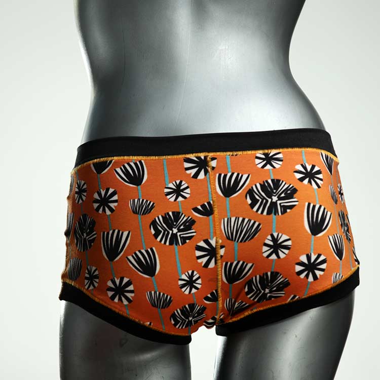 gemusterte bequeme ökologische handgemachte Hotpant aus Baumwolle, Unterwäsche für Damen thumbnail