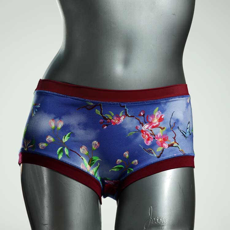 bunte ökologische gemusterte farbige Hotpant aus Baumwolle, Unterwäsche für Damen thumbnail
