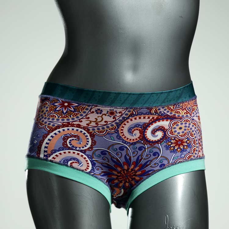 farbige handgemachte nachhaltige bunte Hotpant aus Baumwolle, Unterwäsche für Damen thumbnail