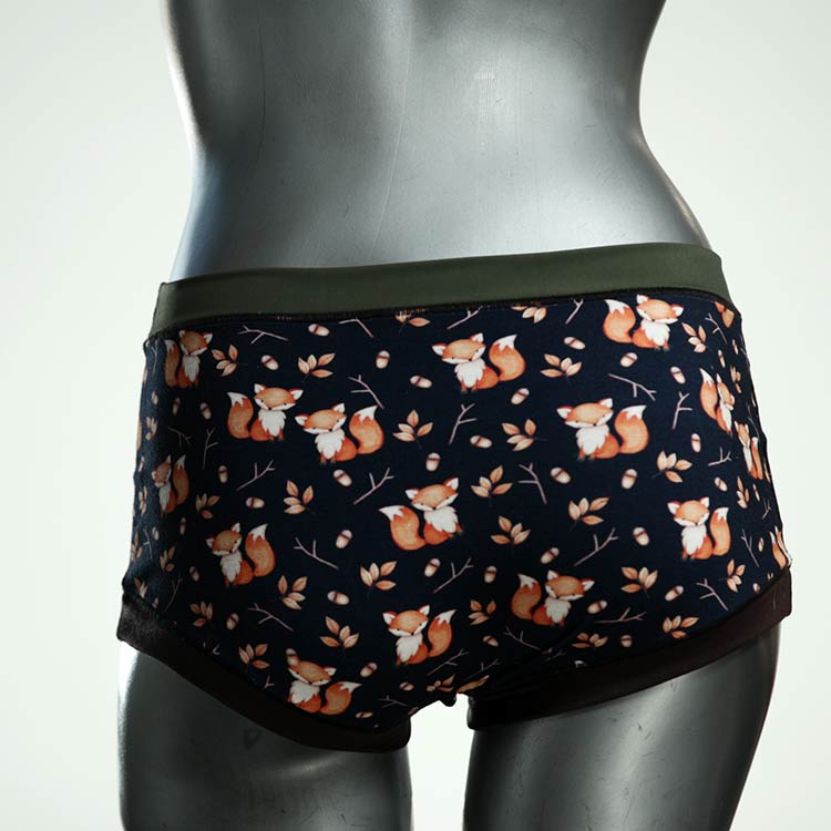 nachhaltige bunte süße gemusterte Hotpant aus Baumwolle, Unterwäsche für Damen thumbnail