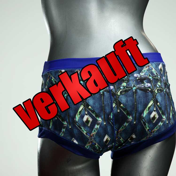 attraktive bunte ökologische gemusterte Hotpant aus Baumwolle, Unterwäsche für Damen