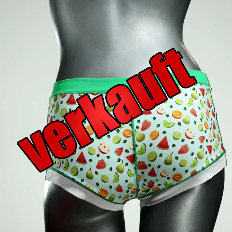 gemusterte farbige attraktive bunte Hotpant aus Baumwolle, Unterwäsche für Damen