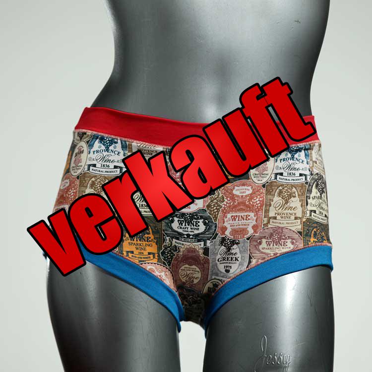 nachhaltige farbige handgemachte bequeme Hotpant aus Baumwolle, Unterwäsche für Damen