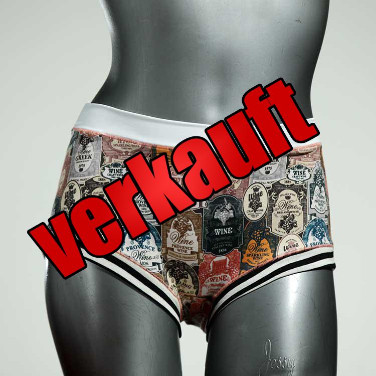 handgemachte süße farbige ökologische Hotpant aus Baumwolle, Unterwäsche für Damen