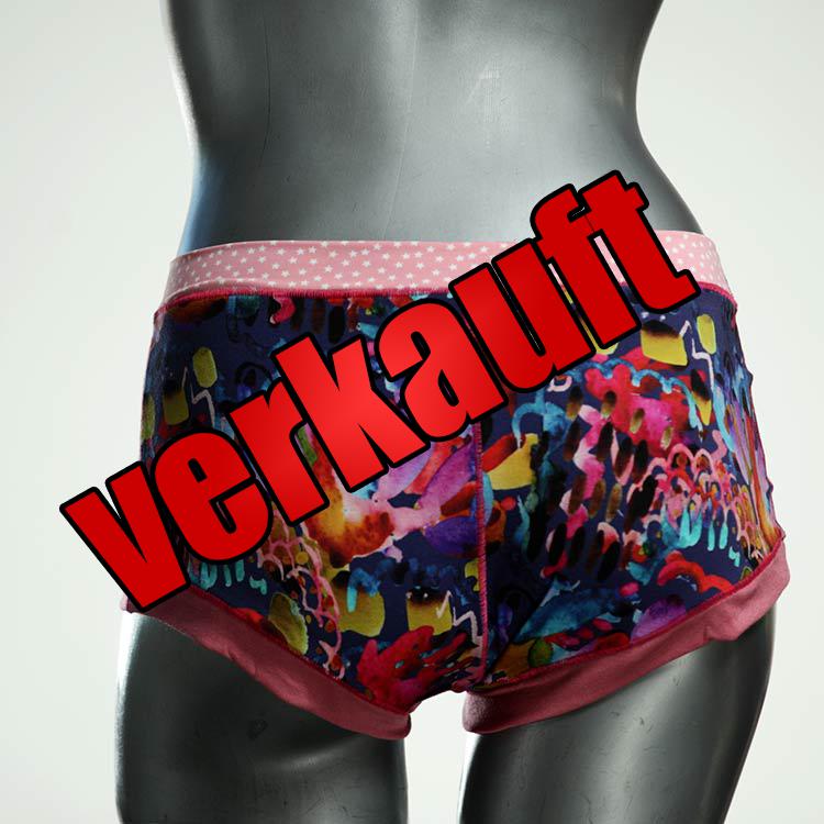 farbige bunte süße ökologische Hotpant aus Baumwolle, Unterwäsche für Damen