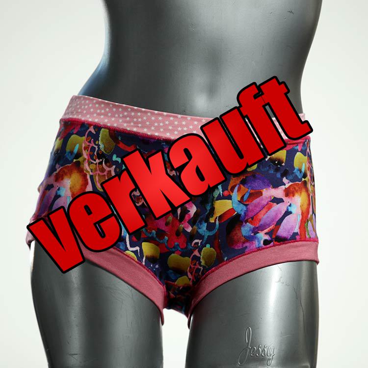 farbige bunte süße ökologische Hotpant aus Baumwolle, Unterwäsche für Damen