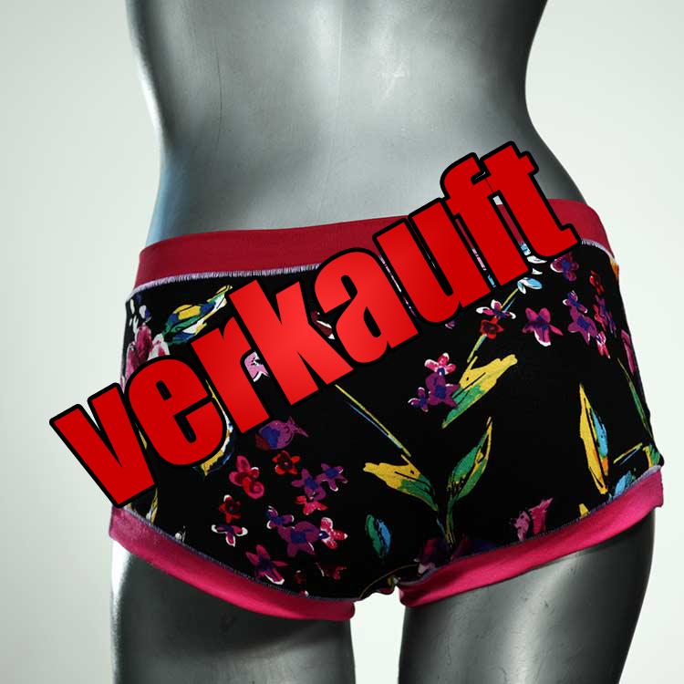 ökologische bunte bequeme handgemachte Hotpant aus Baumwolle, Unterwäsche für Damen