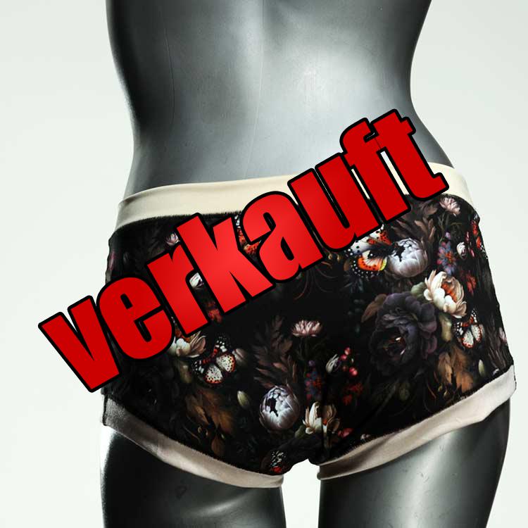 nachhaltige farbige gemusterte bequeme Hotpant aus Baumwolle, Unterwäsche für Damen