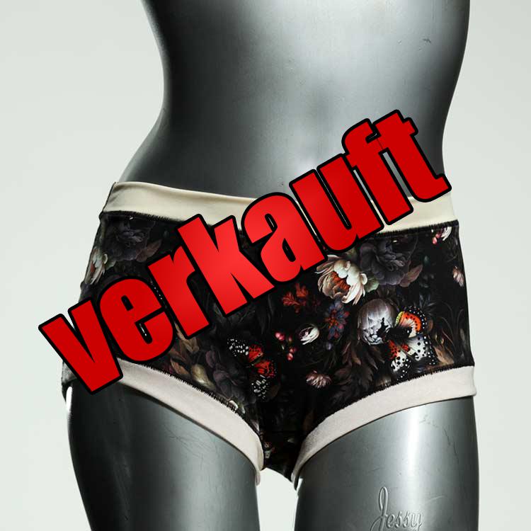 nachhaltige farbige gemusterte bequeme Hotpant aus Baumwolle, Unterwäsche für Damen