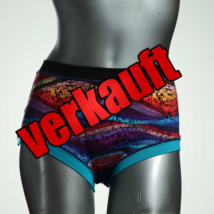 schöne farbige günstige bunte Hotpant aus Baumwolle, Unterwäsche für Damen