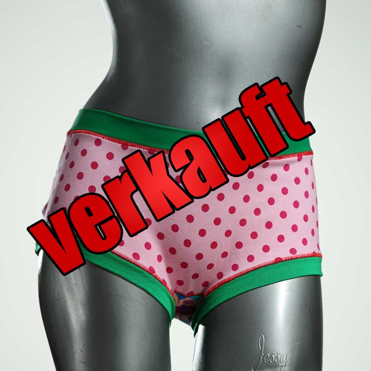 farbige sexy bunte ökologische Hotpant aus Baumwolle, Unterwäsche für Damen