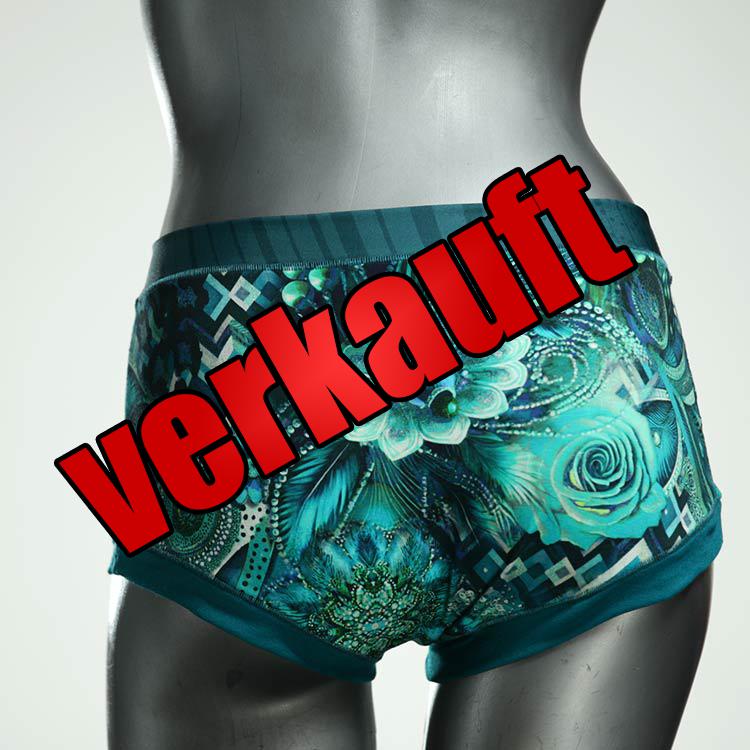 ökologische bunte gemusterte günstige Hotpant aus Baumwolle, Unterwäsche für Damen