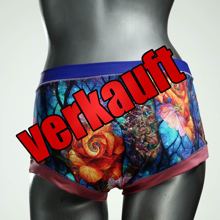 preiswerte gemusterte farbige ökologische Hotpant aus Baumwolle, Unterwäsche für Damen