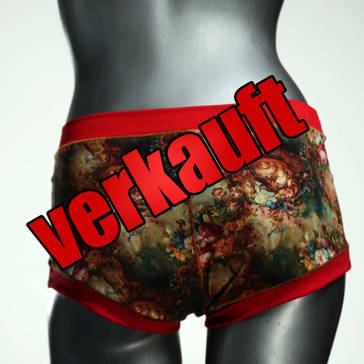 ökologische nachhaltige gemusterte bunte Hotpant aus Baumwolle, Unterwäsche für Damen