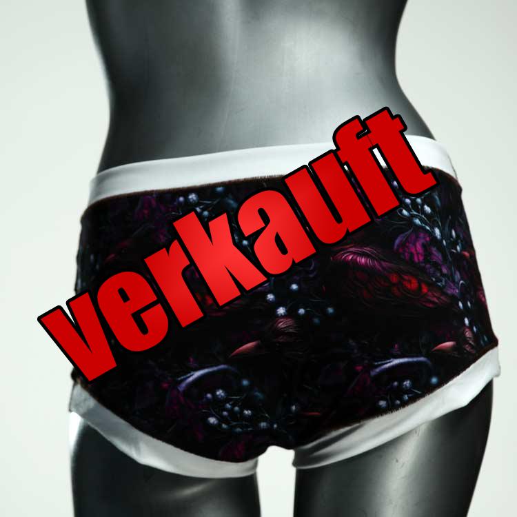 nachhaltige ökologische gemusterte bunte Hotpant aus Baumwolle, Unterwäsche für Damen