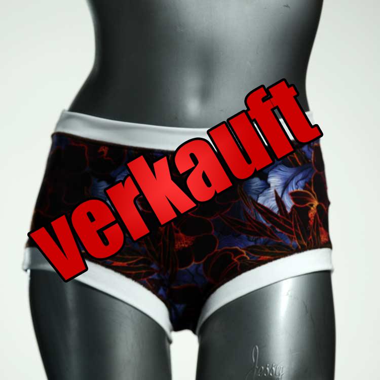 nachhaltige ökologische gemusterte bunte Hotpant aus Baumwolle, Unterwäsche für Damen