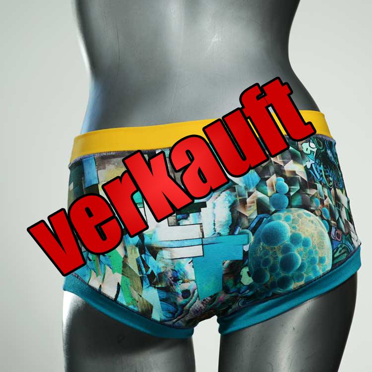 preiswerte gemusterte ökologische farbige Hotpant aus Baumwolle, Unterwäsche für Damen