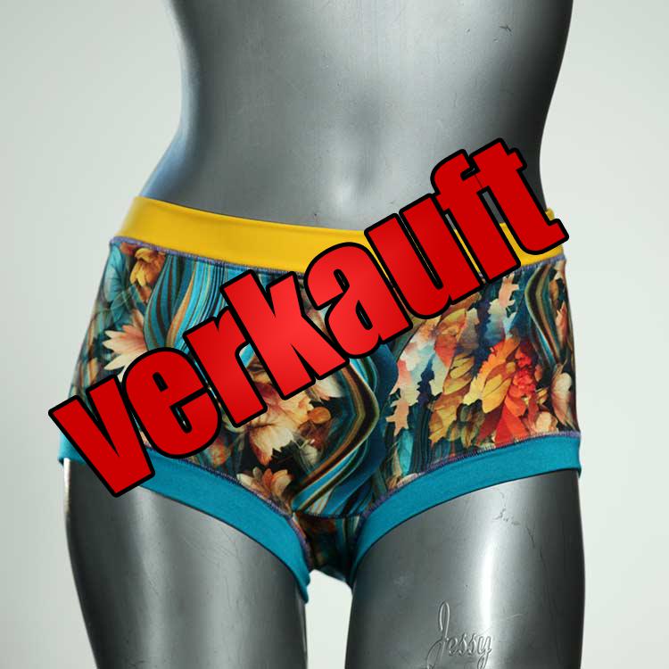 preiswerte gemusterte ökologische farbige Hotpant aus Baumwolle, Unterwäsche für Damen