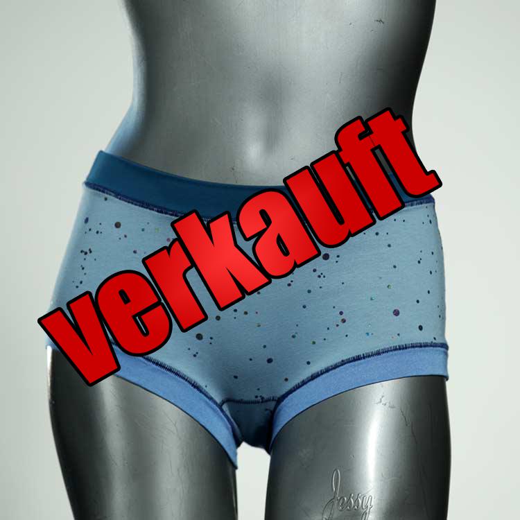 farbige handgemachte gemusterte ökologische Hotpant aus Baumwolle, Unterwäsche für Damen