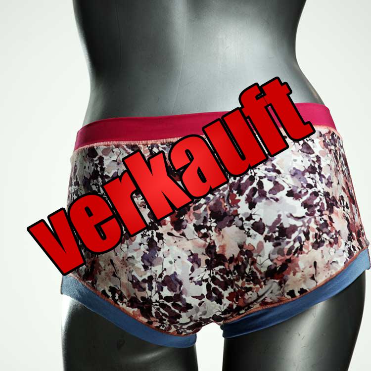 sexy gemusterte günstige farbige Hotpant aus Baumwolle, Unterwäsche für Damen