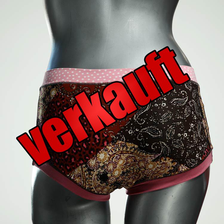handgemachte bunte gemusterte ökologische Hotpant aus Baumwolle, Unterwäsche für Damen